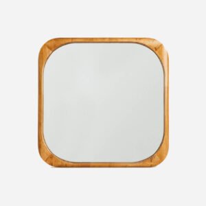 Square Wood Mirror